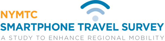 NYMTC Smartphone Travel Survey logo